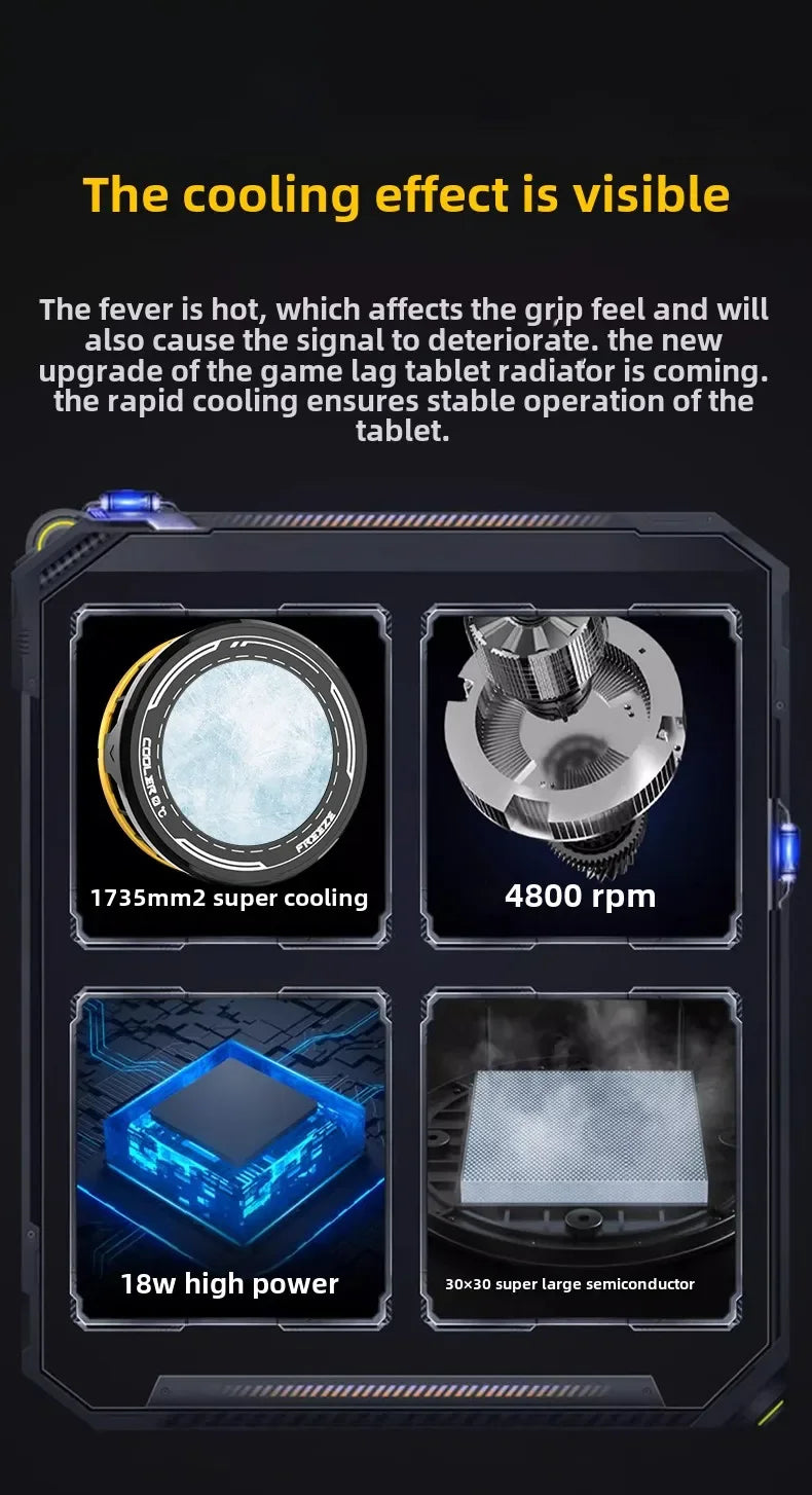 2025 NEW F36 Tablet Phone Universal Game Cooler Magnetic Semiconductor Refrigeration Ice Freeze Cooling Radiator for IPad IPhone