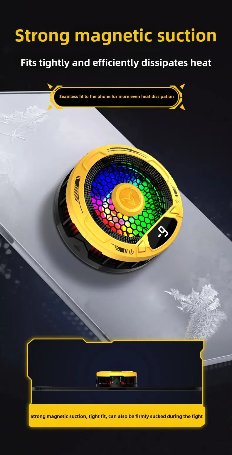 2025 NEW F36 Tablet Phone Universal Game Cooler Magnetic Semiconductor Refrigeration Ice Freeze Cooling Radiator for IPad IPhone