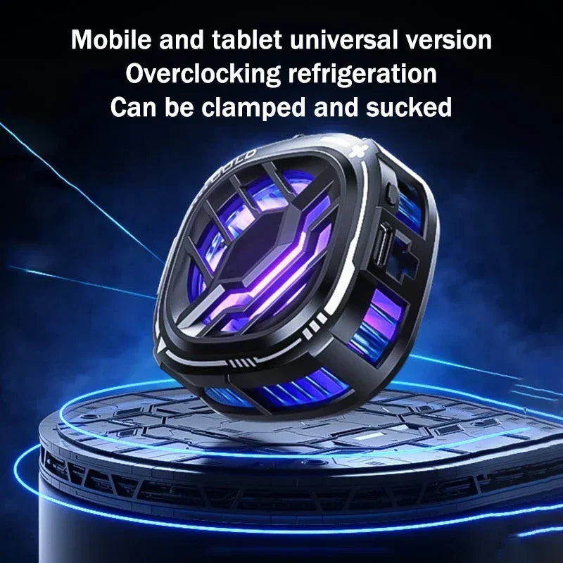 NEW X76 Pro Mobile Phone Semiconductor Freeze Cooling Fan Radiator Magnetic Back Clip 2 IN 1 for IPhone Android PUBG Game Cooler