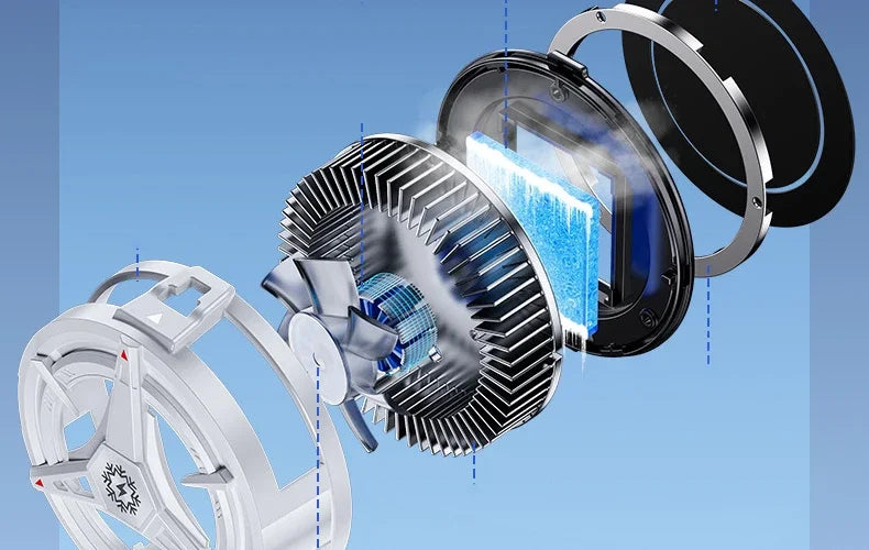 TL07 Magnetic Fan For Phone Ice Cooling Universal Rechargeable Mobile Phone Cooler Long Lasting Stronger Cooling Air Cooling Fan