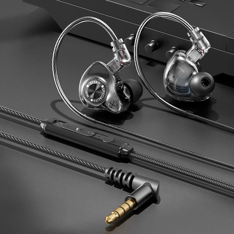 Type-C Wired Earphone For Samsung Galaxy S25 S24 S23 S22 21 Ultra Plus 3.5MM in-Ear Earphone HiFi Bass Stereo Gaming Headphone