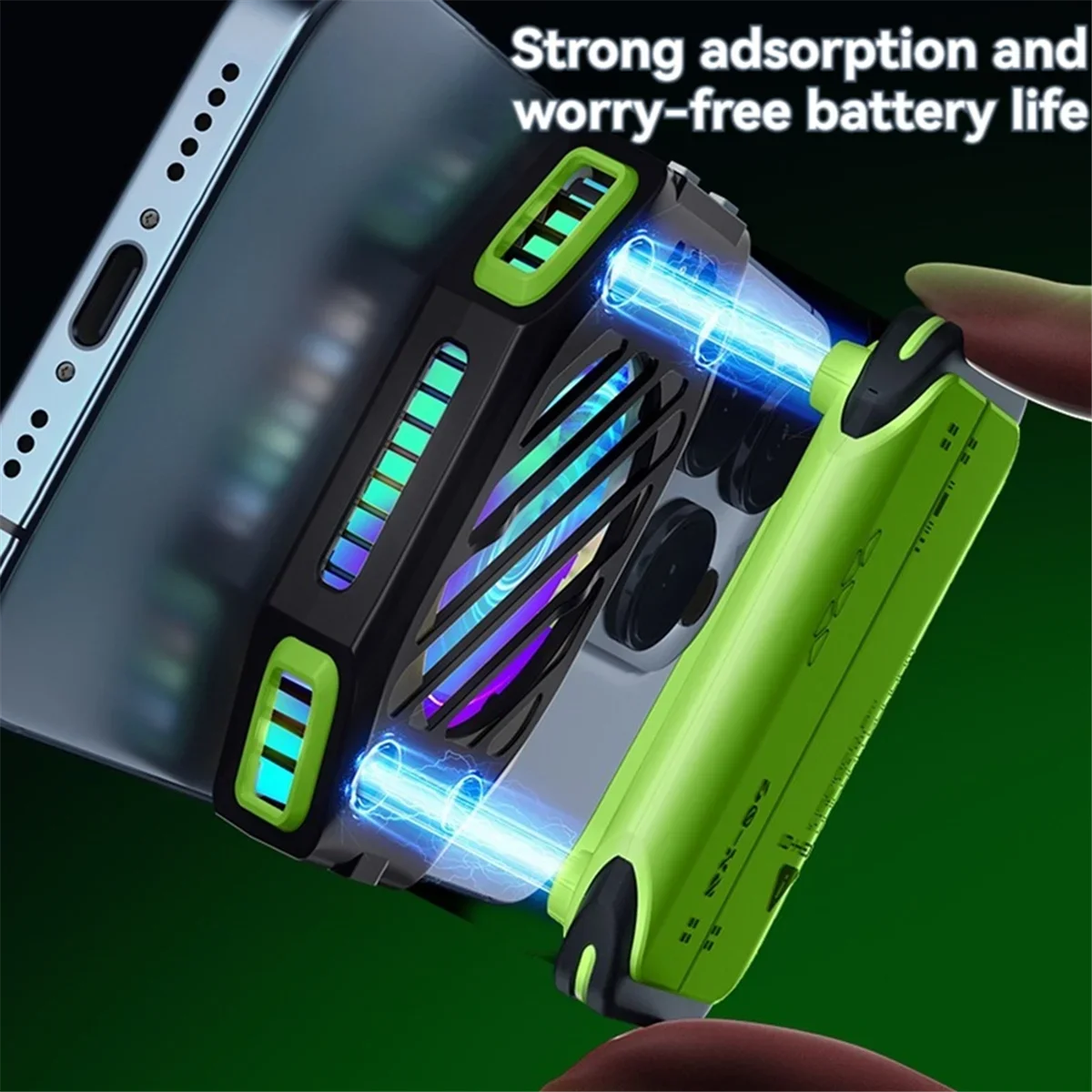 NEW X111 Phone Magnetic Semiconductor Coolng Fan Radiator with 7 Gears Adjustable Game Cooler for IOS Android Universal