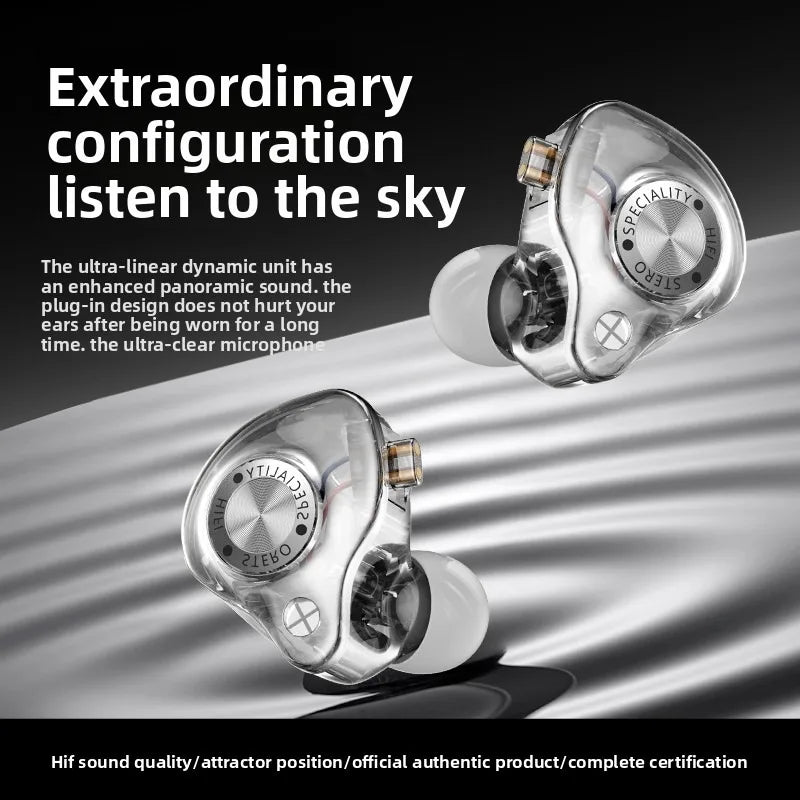 Type-C Wired Earphone For Samsung Galaxy S25 S24 S23 S22 21 Ultra Plus 3.5MM in-Ear Earphone HiFi Bass Stereo Gaming Headphone