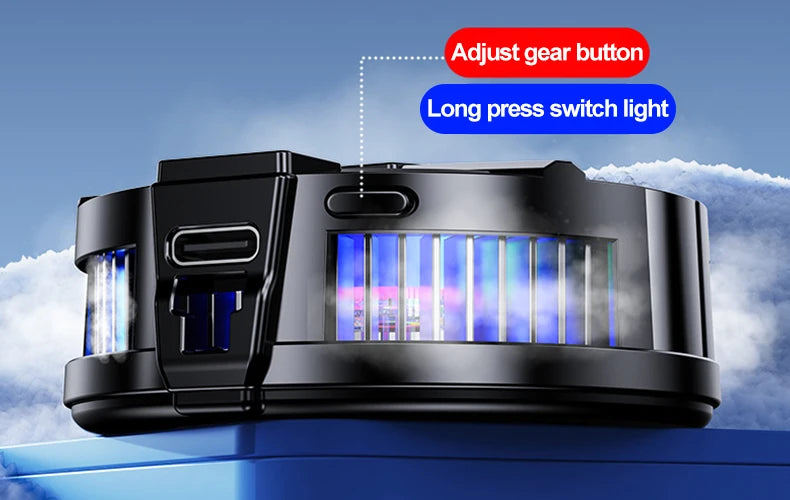 TL07 Magnetic Fan For Phone Ice Cooling Universal Rechargeable Mobile Phone Cooler Long Lasting Stronger Cooling Air Cooling Fan