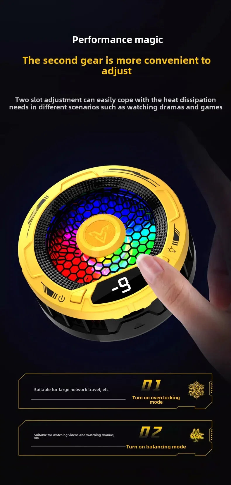 2025 NEW F36 Tablet Phone Universal Game Cooler Magnetic Semiconductor Refrigeration Ice Freeze Cooling Radiator for IPad IPhone