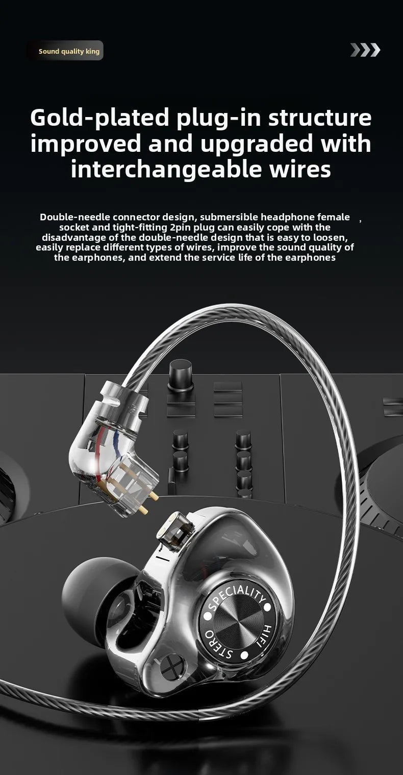 Type-C Wired Earphone For Samsung Galaxy S25 S24 S23 S22 21 Ultra Plus 3.5MM in-Ear Earphone HiFi Bass Stereo Gaming Headphone