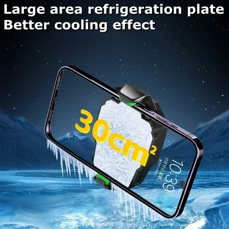 S21 Mobile Phone Magnetic Semiconductor Radiator Cooling Fan Cooler 5V/2A for IPhone IOS Android Gaming Accessories Game Cooler