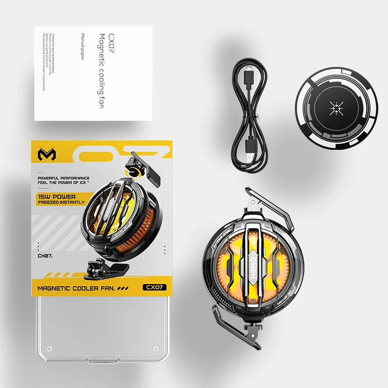 MEMO CX07 Magnetic/Back-clip 2 in 1 Mobile Phone Semiconductor Refrigerator Cooling Radiator for IPhone Android PUBG Game Cooler