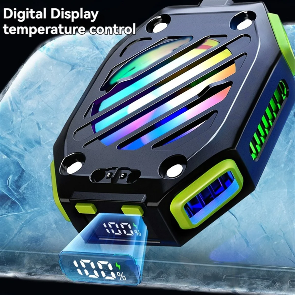 NEW X111 Phone Magnetic Semiconductor Coolng Fan Radiator with 7 Gears Adjustable Game Cooler for IOS Android Universal