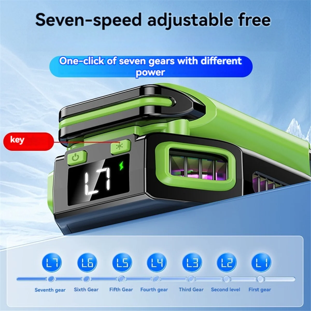 NEW X111 Phone Magnetic Semiconductor Coolng Fan Radiator with 7 Gears Adjustable Game Cooler for IOS Android Universal