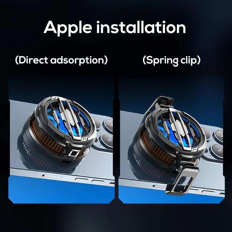 MEMO CX07 Magnetic/Back-clip 2 in 1 Mobile Phone Semiconductor Refrigerator Cooling Radiator for IPhone Android PUBG Game Cooler