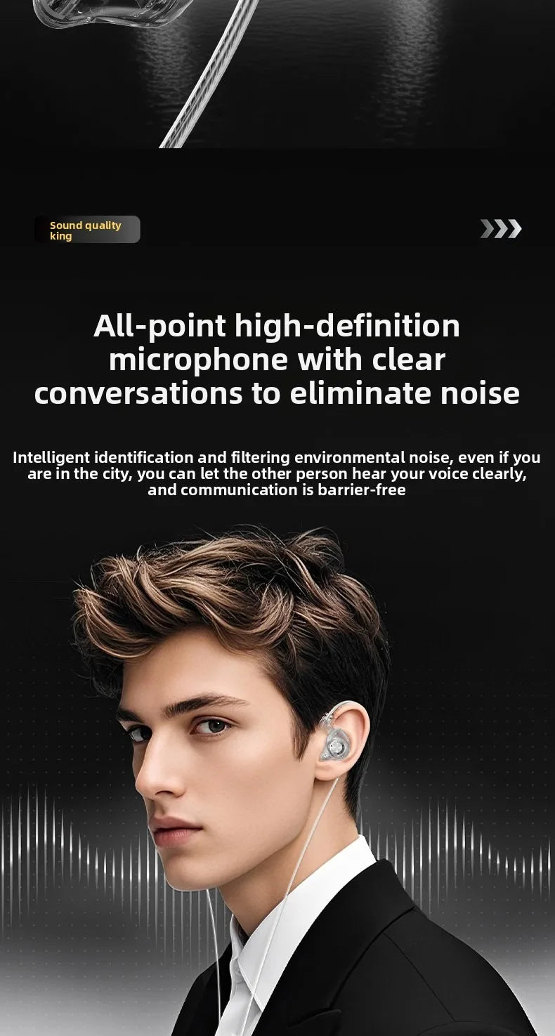 Type-C Wired Earphone For Samsung Galaxy S25 S24 S23 S22 21 Ultra Plus 3.5MM in-Ear Earphone HiFi Bass Stereo Gaming Headphone