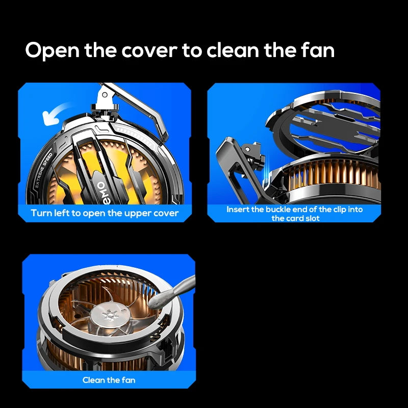 MEMO CX07 Magnetic/Back-clip 2 in 1 Mobile Phone Semiconductor Refrigerator Cooling Radiator for IPhone Android PUBG Game Cooler