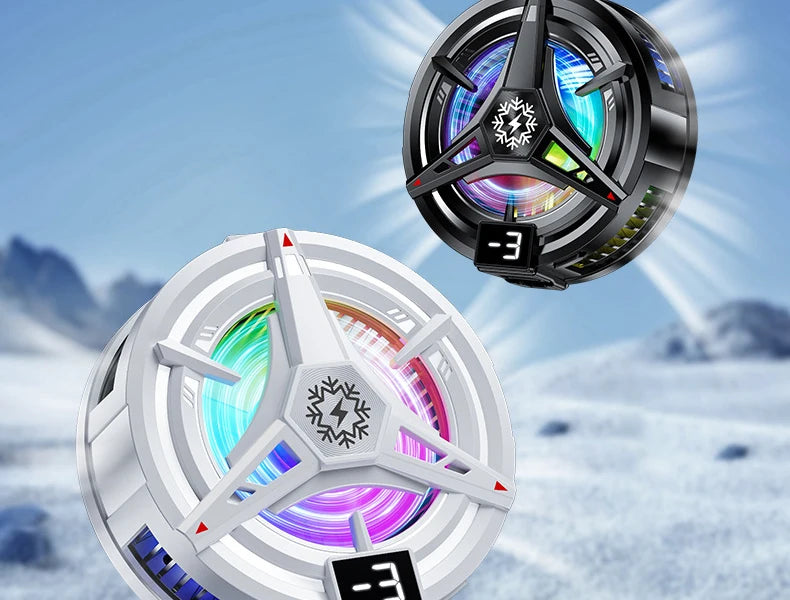 TL07 Magnetic Fan For Phone Ice Cooling Universal Rechargeable Mobile Phone Cooler Long Lasting Stronger Cooling Air Cooling Fan