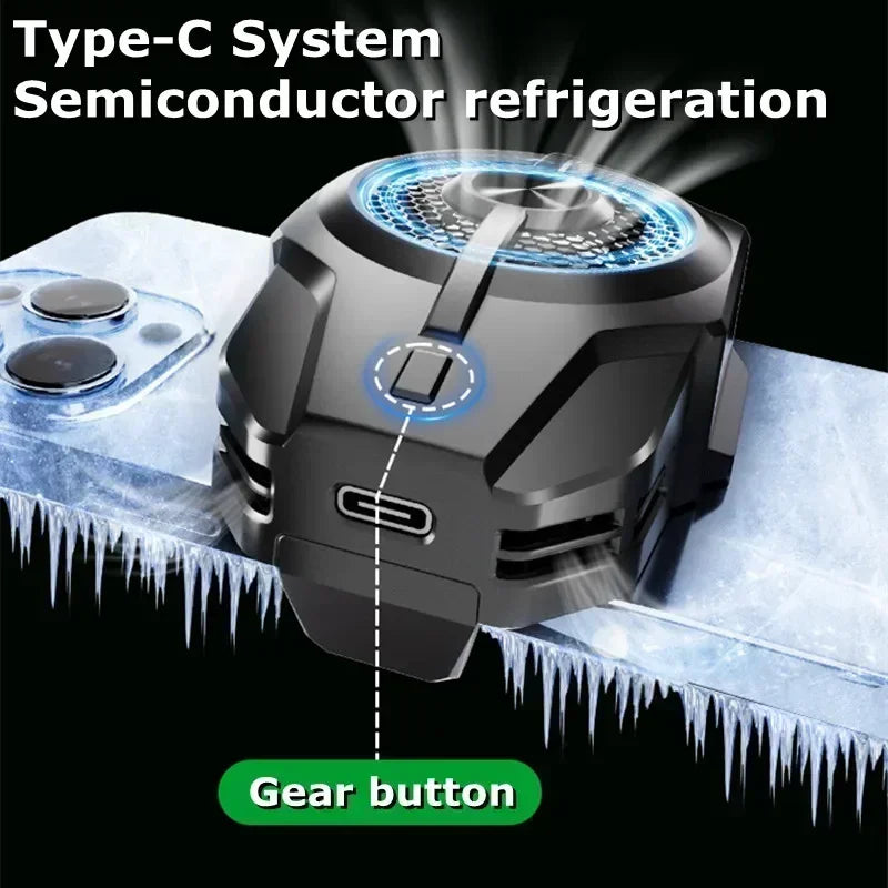 S21 Mobile Phone Magnetic Semiconductor Radiator Cooling Fan Cooler 5V/2A for IPhone IOS Android Gaming Accessories Game Cooler