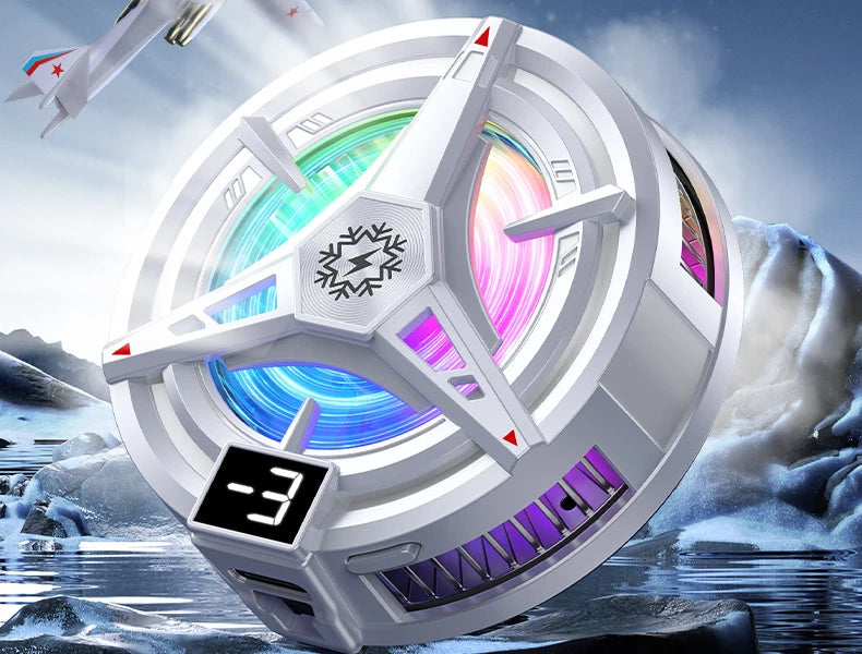 TL07 Magnetic Fan For Phone Ice Cooling Universal Rechargeable Mobile Phone Cooler Long Lasting Stronger Cooling Air Cooling Fan