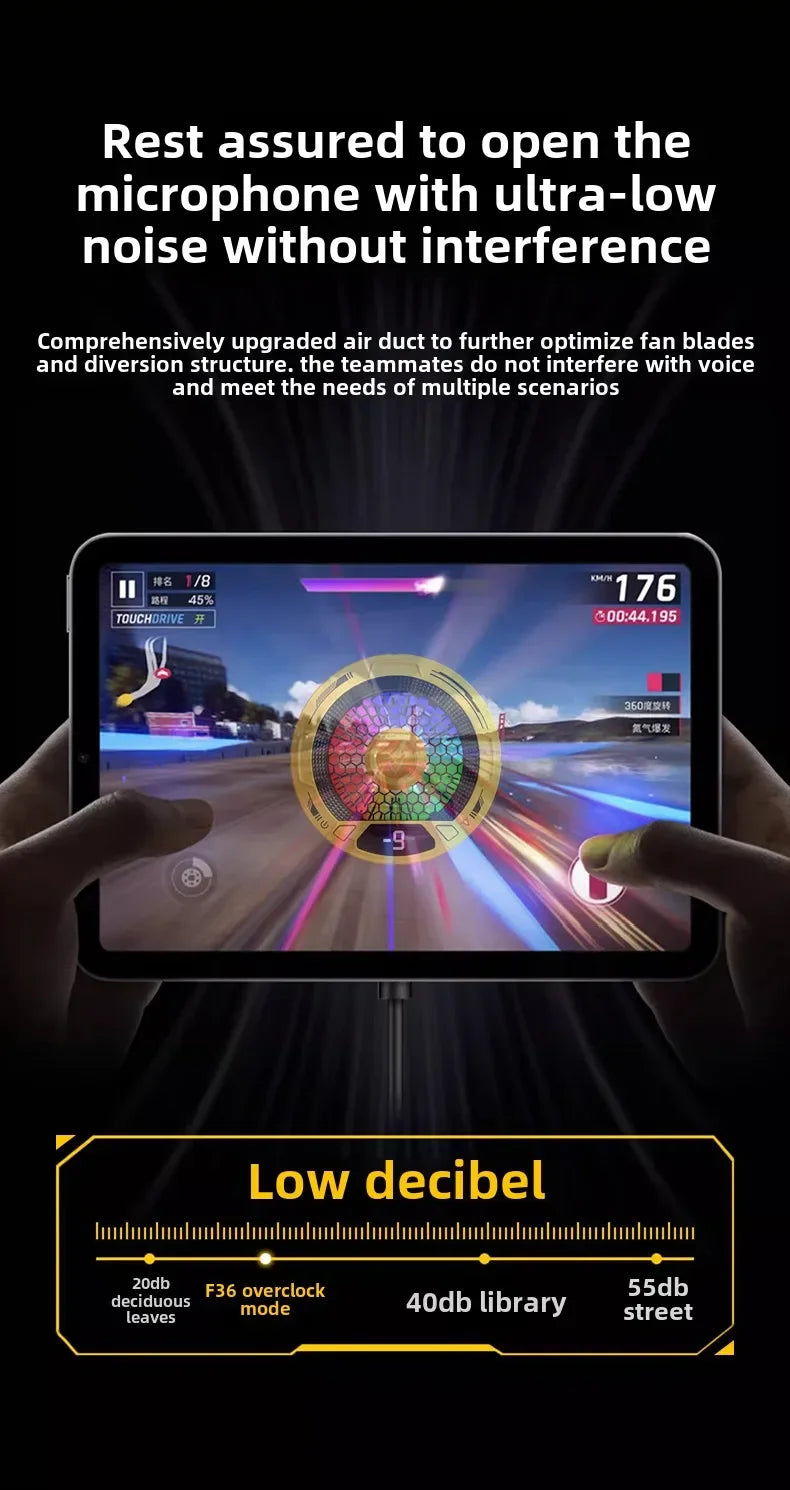 2025 NEW F36 Tablet Phone Universal Game Cooler Magnetic Semiconductor Refrigeration Ice Freeze Cooling Radiator for IPad IPhone