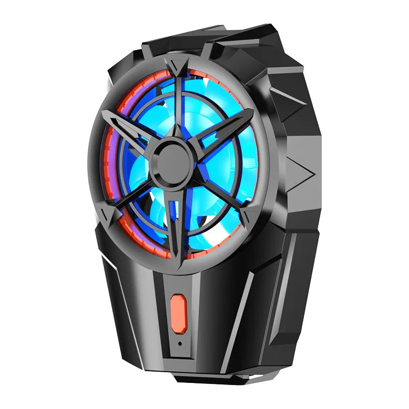X52 Mobile Phone 3 Gear Adjustment Air-cooled Back-clip Cooling Fan Radiator for PUBG Game Cooler for IOS Android Cool Heat Sink