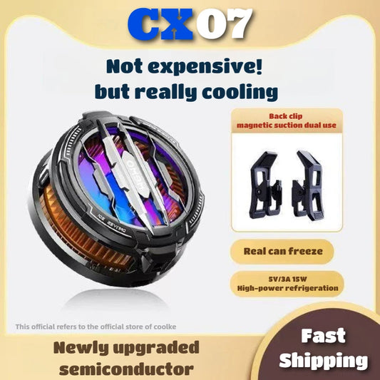 MEMO CX07 Magnetic/Back-clip 2 in 1 Mobile Phone Semiconductor Refrigerator Cooling Radiator for IPhone Android PUBG Game Cooler
