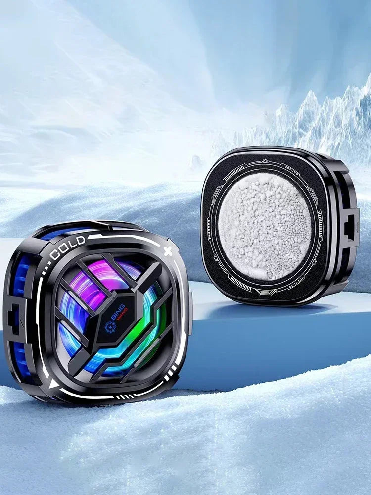 NEW X76 Pro Mobile Phone Semiconductor Freeze Cooling Fan Radiator Magnetic Back Clip 2 IN 1 for IPhone Android PUBG Game Cooler
