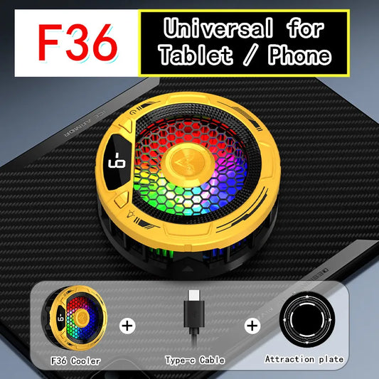 2025 NEW F36 Tablet Phone Universal Game Cooler Magnetic Semiconductor Refrigeration Ice Freeze Cooling Radiator for IPad IPhone